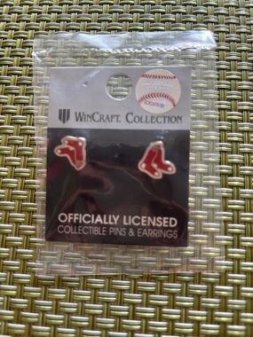 Wincraft Red Boston Red Sox Logo Earrings